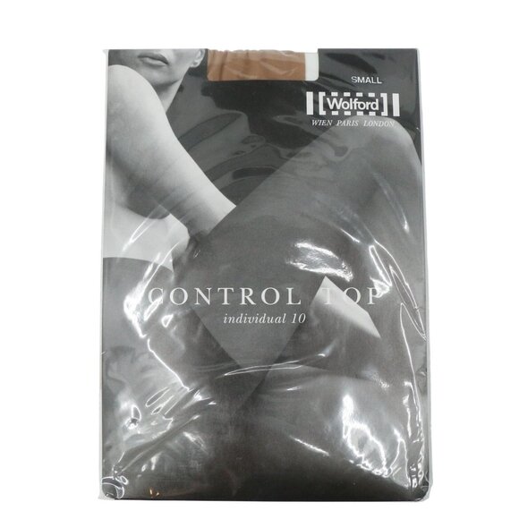 New Wolford Body Culture Control Top Individual 10 Tights Small Sand Beige - Picture 1 of 3